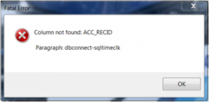 ACC error legacy TimeClick