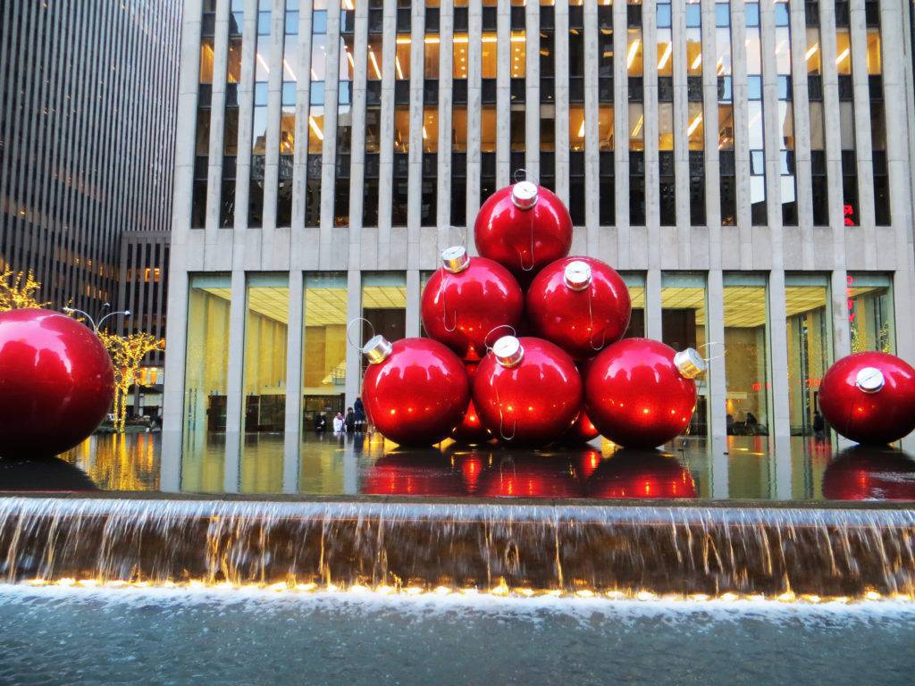 giant Christmas ornaments