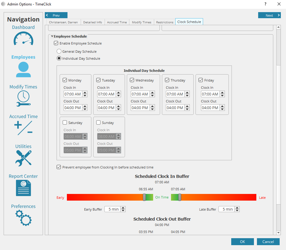 TimeClick Time and Attendance Report - TimeClick