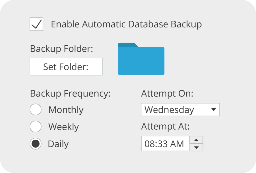 Time Tracking Auto Backup 