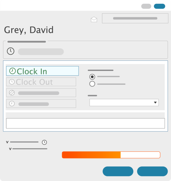 TimeClick - Employee Time Tracking - Clock In and Out Menu