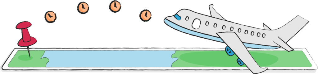 TimeClick - PTO Tracker - Airplane on Map