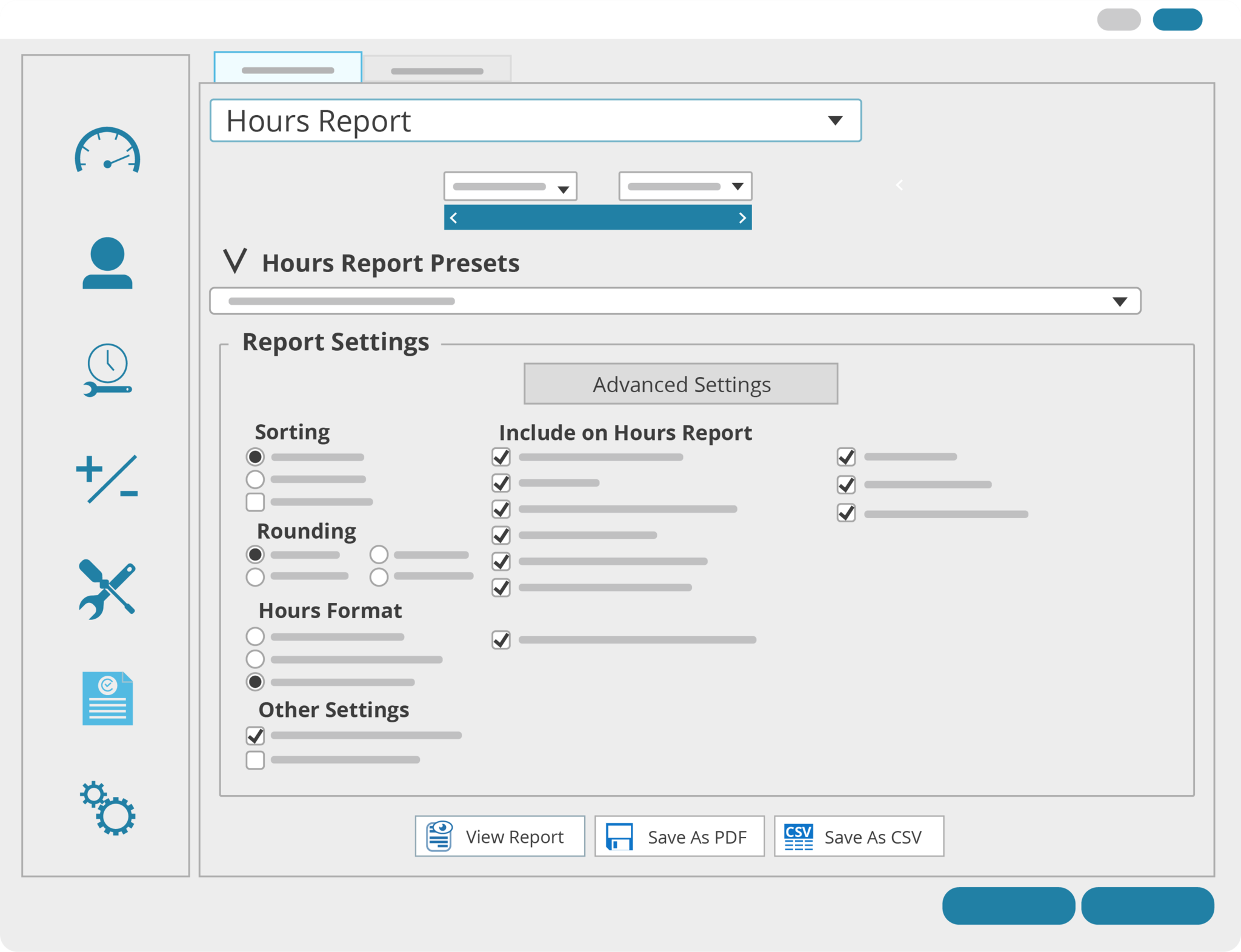 TimeClick - Timesheet - Hours Report Center