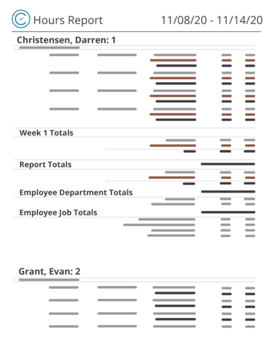 TimeClick - Timesheet - Hours Report