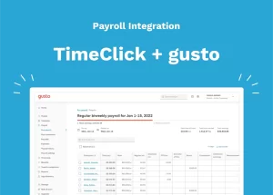 Export TimeClick Hours into Gusto for Payroll