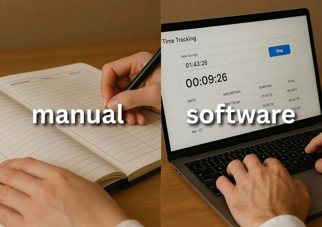 manual and Online Time Card Software comparison
