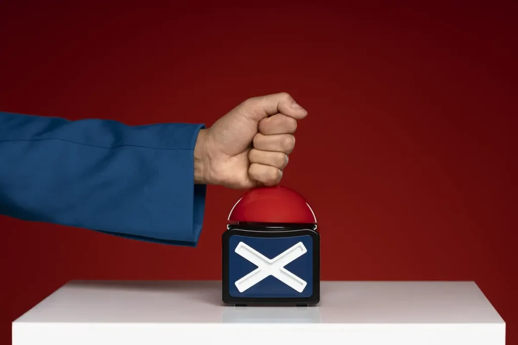 Visual representation of a business deciding against a desktop time clock setup