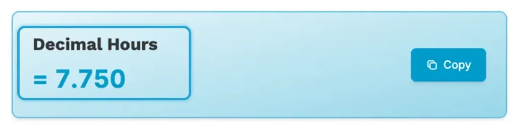 decimal-hours-calculator-result